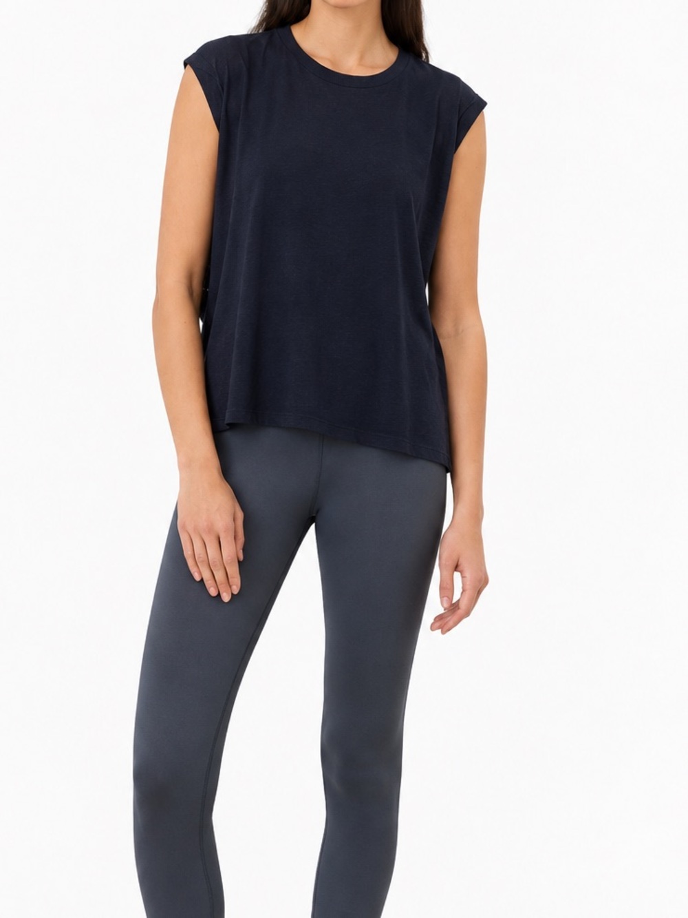 Pact Organic Cotton Slub Relaxed Crewneck Sleeveless Top